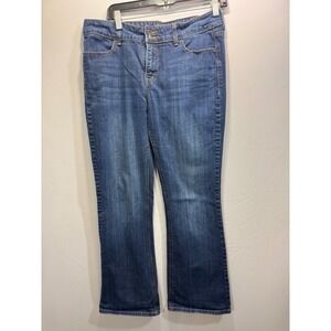 Levis 526 Slender Bootcut Jeans Medium Wash Blue Flap Pocket Womens 12M Denim